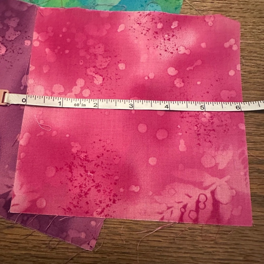 Batik Cotton Fabric Squares 25 Count 6 Inch Rainbow Quilting Charm Pack #2023 - Picture 2 of 7